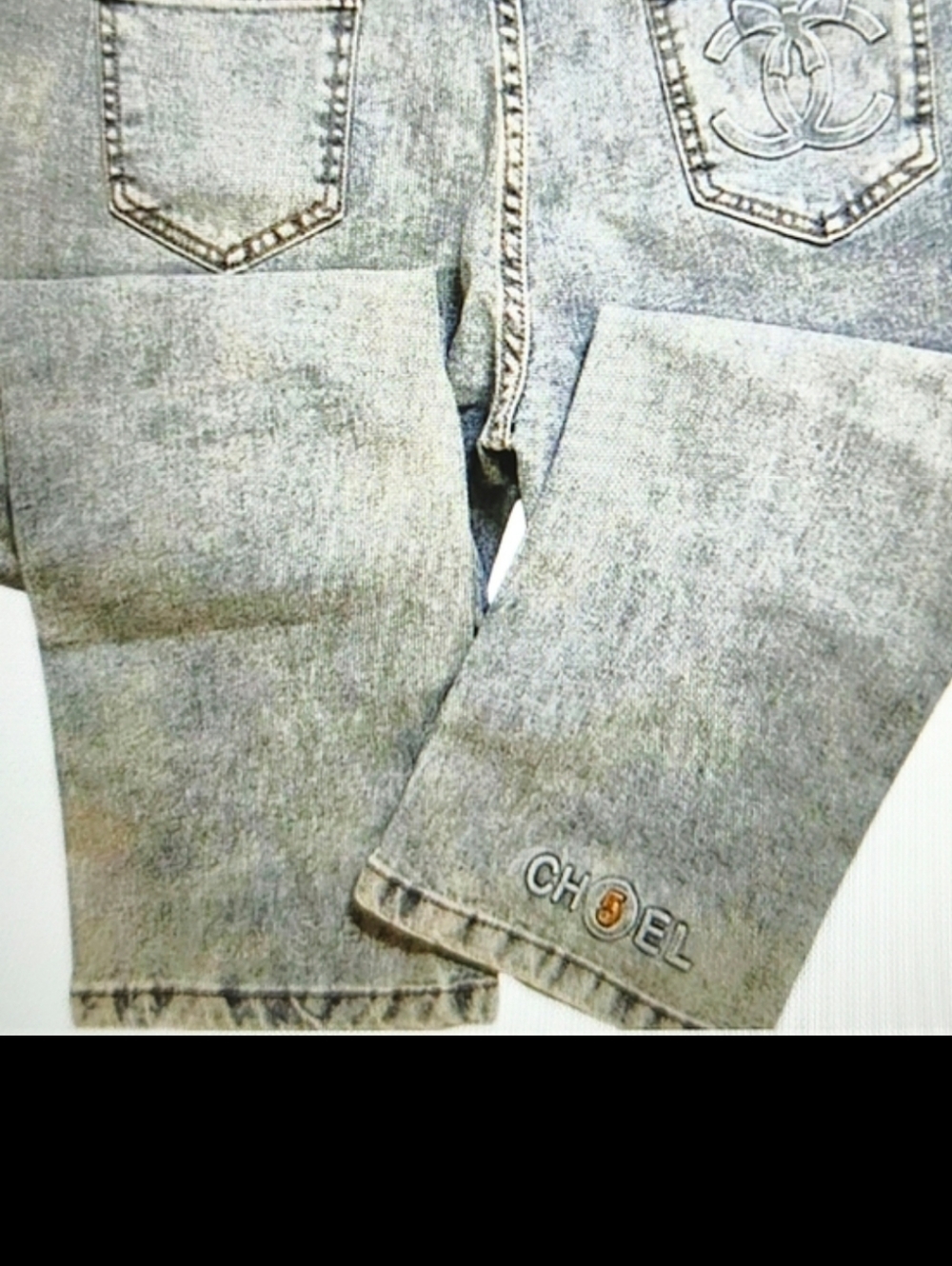Cropped Straight CC Jeans in Faded Blue - Picture 4 of 13